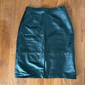 Black Leather Skirt